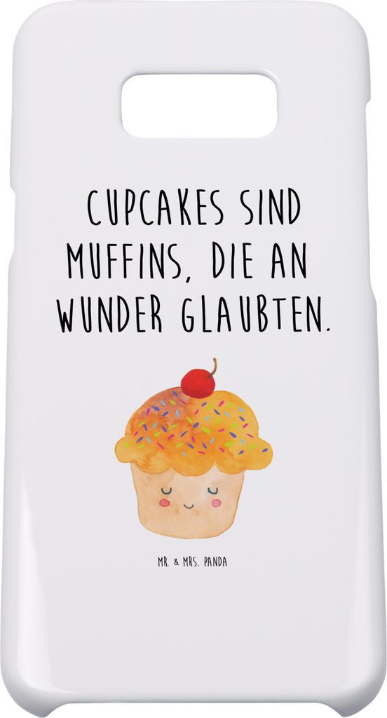 Mr. & Mrs. Panda Samsung Galaxy S8 plus Handyhülle Cupcake - Weiß - Geschenk, Cupcakes, Hülle, Handy, Küche Deko, Muffin, Backen, Motivation Sp...