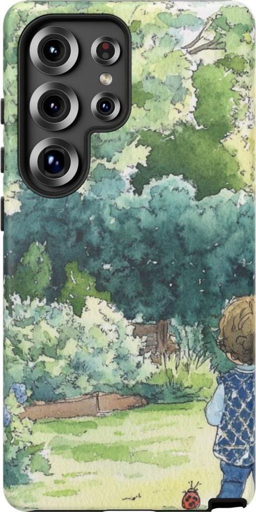Kind im Garten – Handyhülle Kompatibel mit Galaxy S25 Ultra