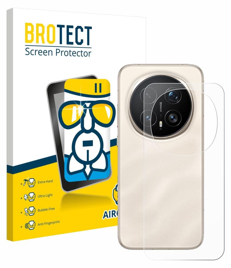 BROTECT Schutzglas für Honor Magic 8 Pro (Rückseite) Schutzfolie Panzer Folie Glas Display Schutz klar
