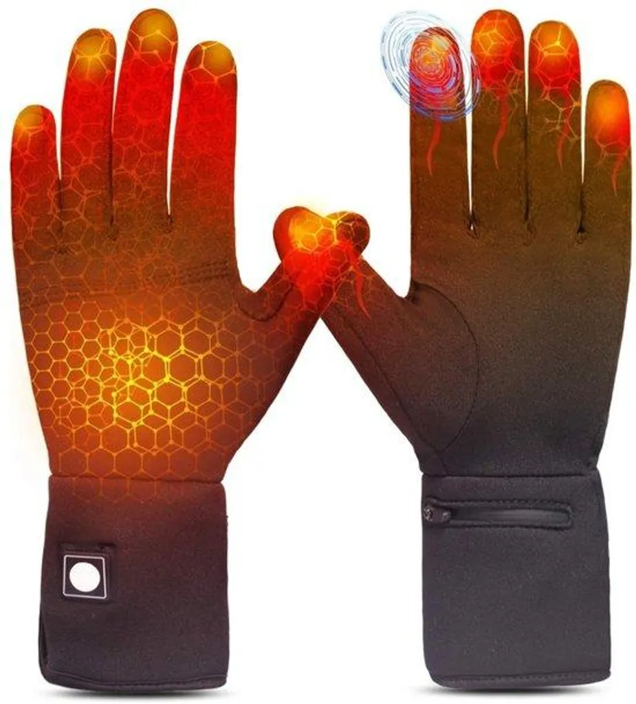 Gants chauffants d'hiver avec batterie rechargeable et écran tactile