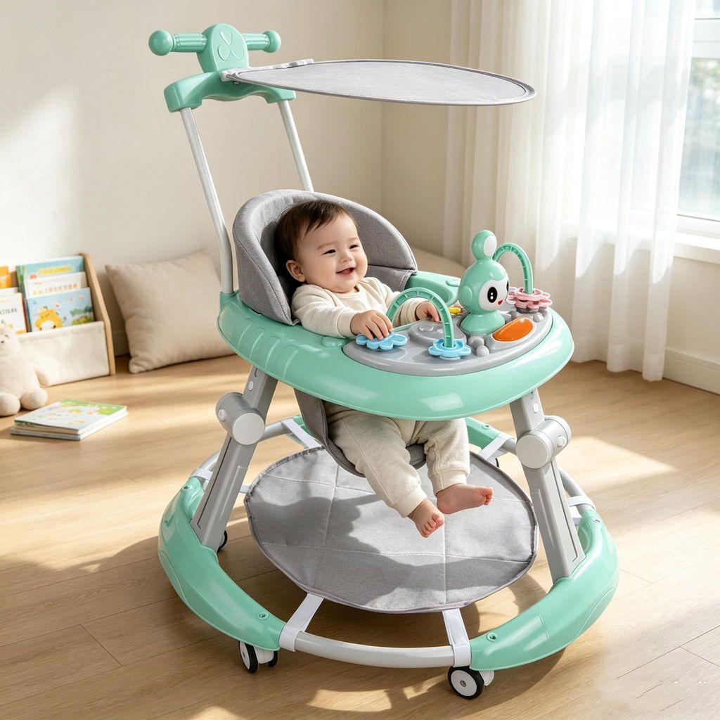 4in1 Lauflernhilfe Babywalker Spiel- und Lauflernwagen Produktbild 