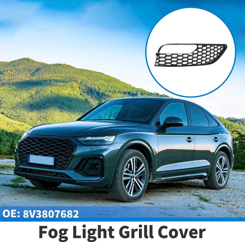 Grille antibrouillard Audi A3 en ABS noir robuste côté droit