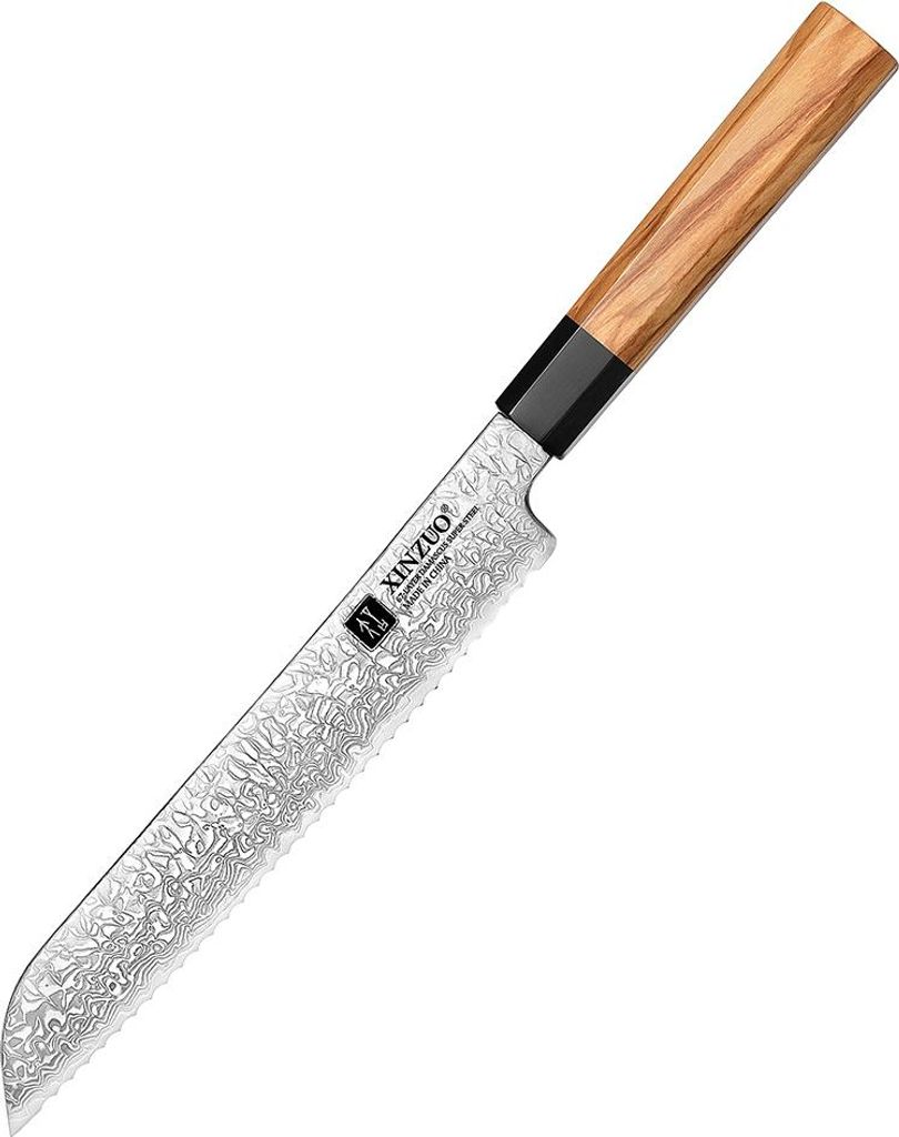 XinZuo - Damast-Brotmesser - PM8O Zhen Serie