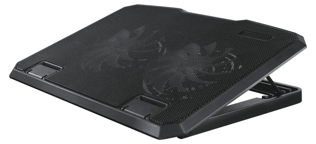 Support ventilé pour PC portable Hama noir avec hub USB intégré