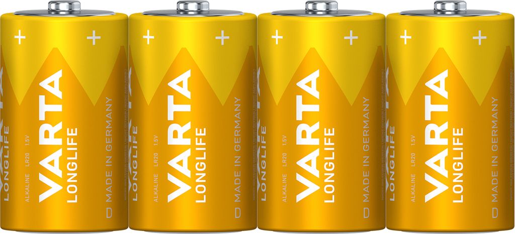 Varta 04120101304 Batterie LONGLIFE - Mono/LR20/D, 1.5 V, Immagine del prodotto 