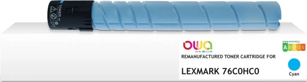 Solution Impression Lexmark 76C0HC0 Cyan OWA 34K Toner Compatible
