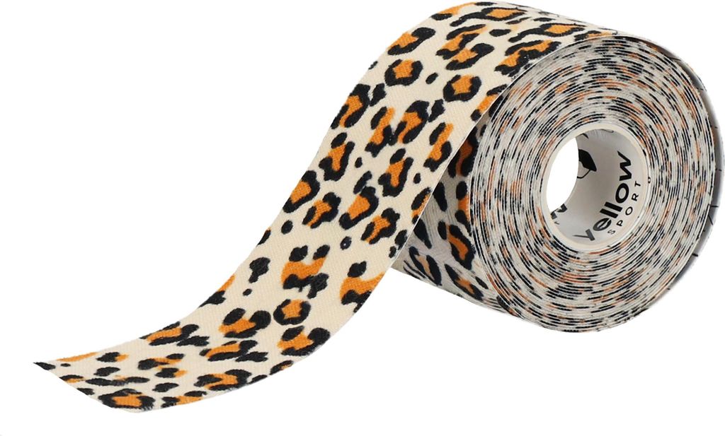 yellowSPORT yellowTAPE - Kinesiotaping-Band - 5 cm x 5 m - Leopard - 1 Stk.