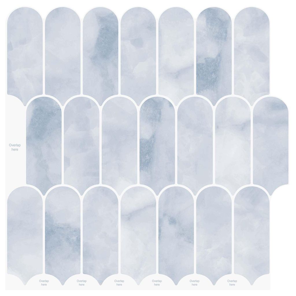 vidaXL Federfliese 10 pcs Himmelblau 30 x 30 cm Polyurethan und PET