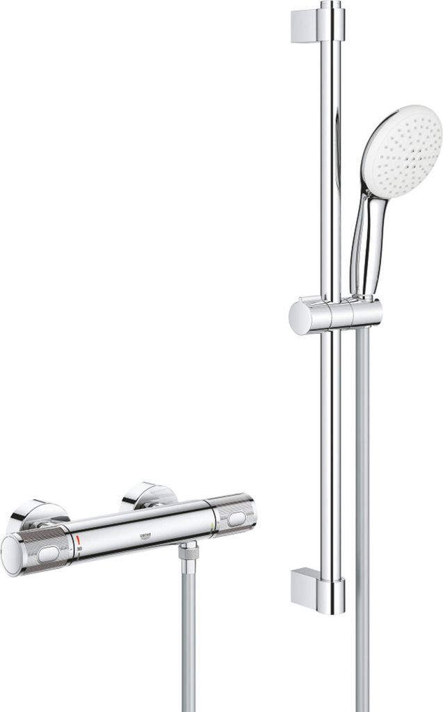 Grohe Thermostat-Brausebatterie Grohtherm 1000 Performance 348341 Br.-grt. 600mm chrom
