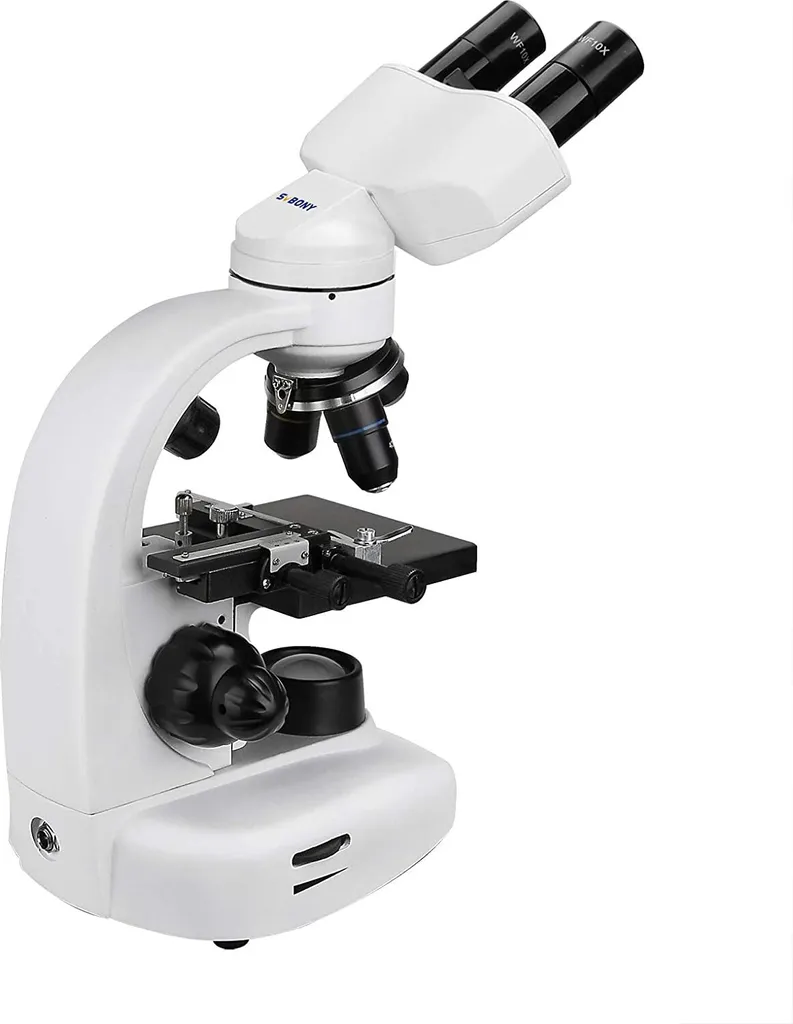 Microscope Optique Haute Précision 1600X avec Double Éclairage LED Réglable