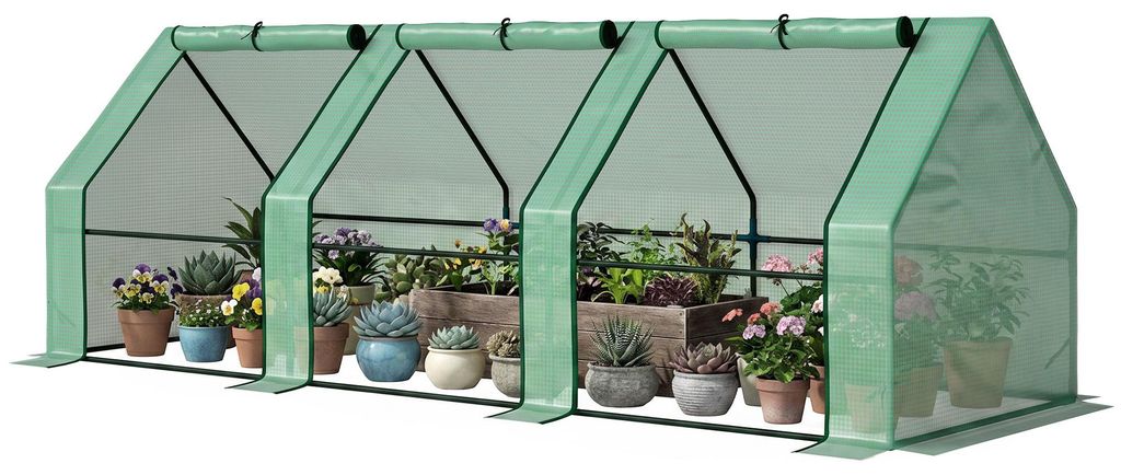 Outsunny kas, vroeëgkas, plantenkas, foliekas, tomatenkas Productafbeelding 
