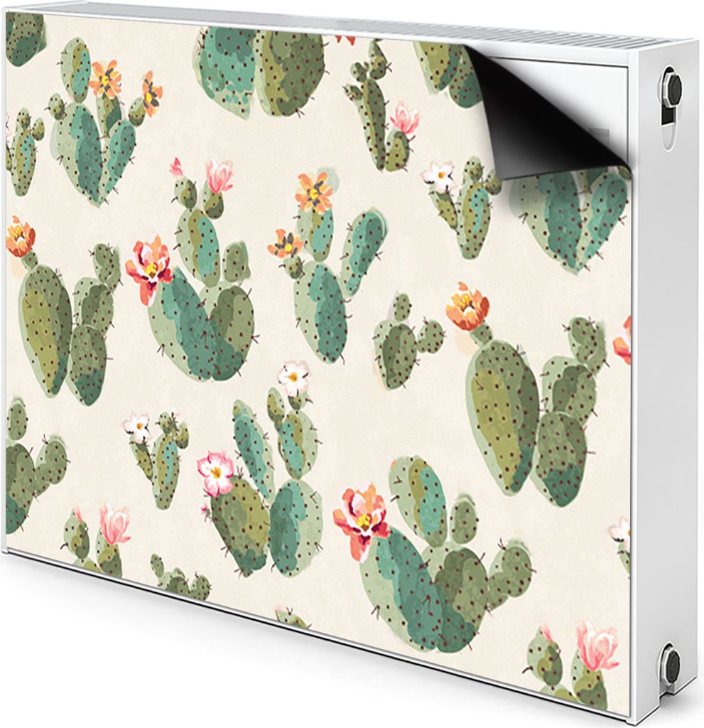 Magnet Radiator Magnet Mat Heizkörper Heizung Verkleidung Abdeckung 110x60 cm - Kakteen