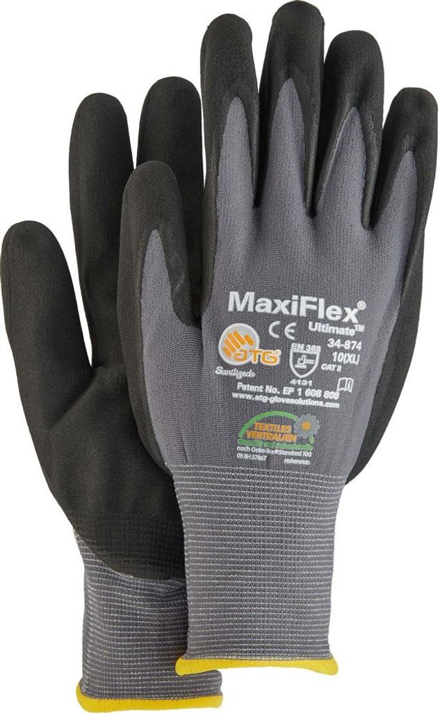MaxiFlex - Nylon Arbeitshandschuhe - Größe 8 Produktbild 