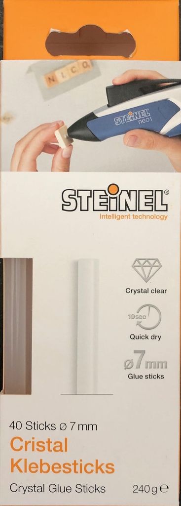 Steinel 40 Crystal Klebesticks Ø 7 mm, Schmelzklebestoff Klebestick für Heißklebepistole