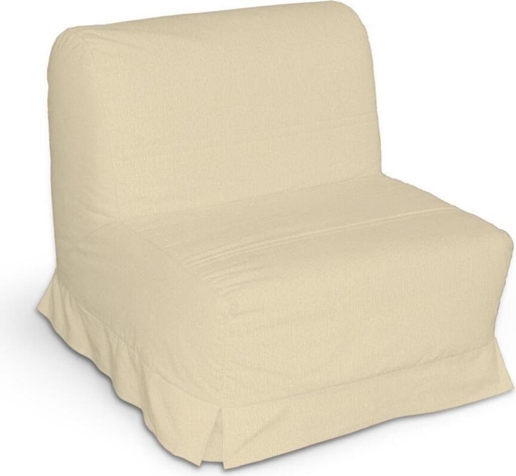 Dekoria Bezug für Lycksele Sessel mit Kellerfalten, vanille, Bezug für Lycksele Sessel
