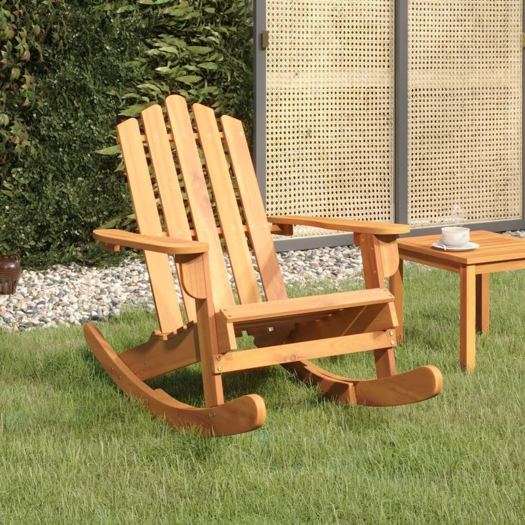 The Living Store Adirondack-Schaukelstuhl Massivholz Akazie