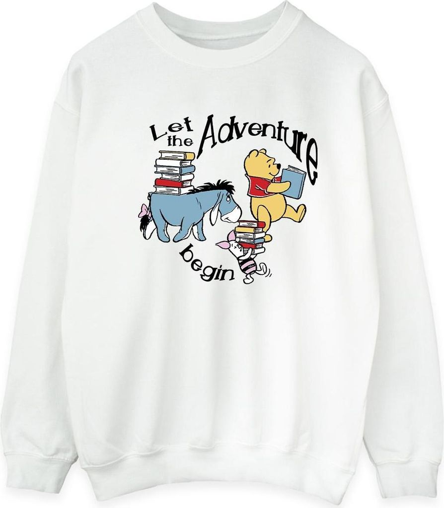 Winnie the Pooh - "Let The Adventure Begin" Sweatshirt für Herren BI53623 (3XL) (Weiß)