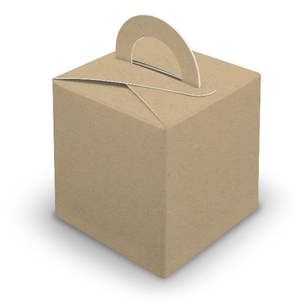 50x itenga Würfelbox mit Griff braun