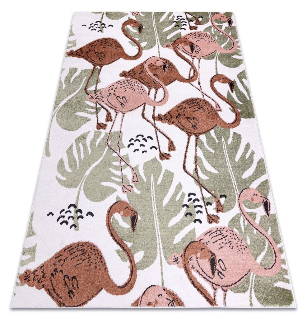 Teppich FUN Flami für Kinder, Flamingos creme Mehrfarben 240x330 cm