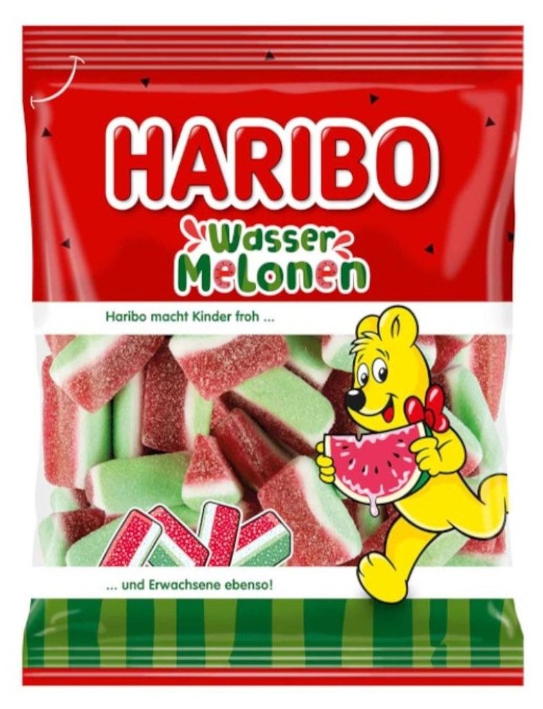 Haribo, bonbons gélifiés pastèque, 160 g Image du produit 