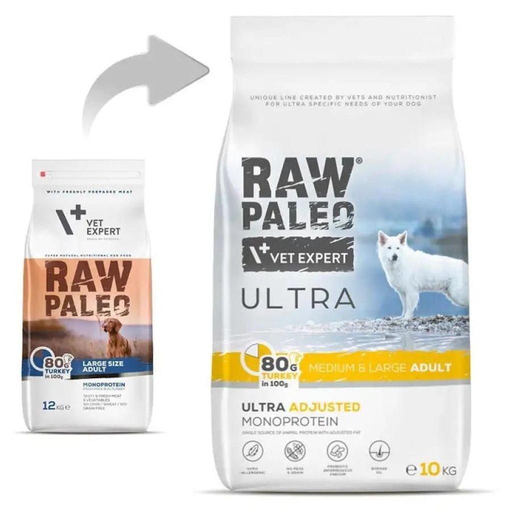 RAW PALEO Ultra Medium & Large Adult, pavo – Alimento seco Imagen del producto 