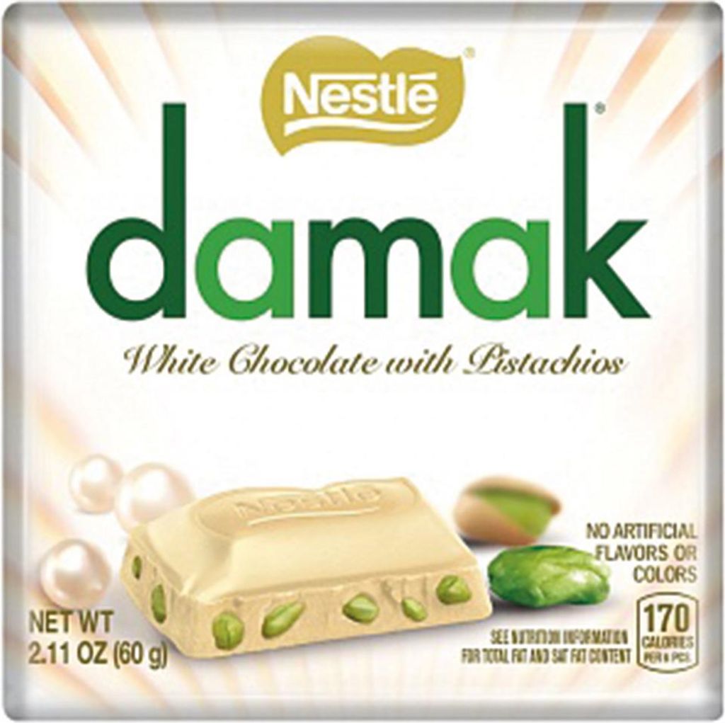 Nestle Damak White Chocolate with Pistachios 60g Produktbild 