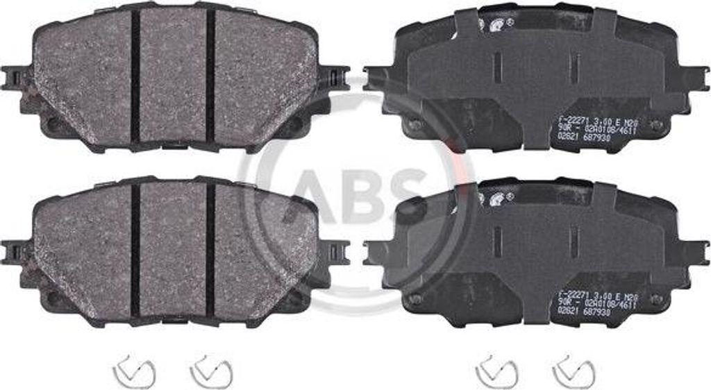 A.B.S. 35126 Bremsbelagsatz, Scheibenbremse OE 6000615055 kompatibel mit MX-5, 124 Spider