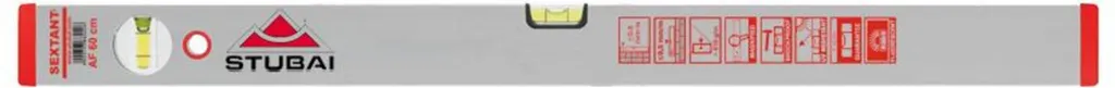 Niveau aluminium anodisé STUBAI ALU FL 700 mm rigide et ultra précis AF070