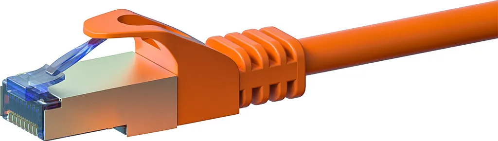 Cavo LAN CAT 6a Arancione 1m S/FTP - Connessione Fibra Ultra