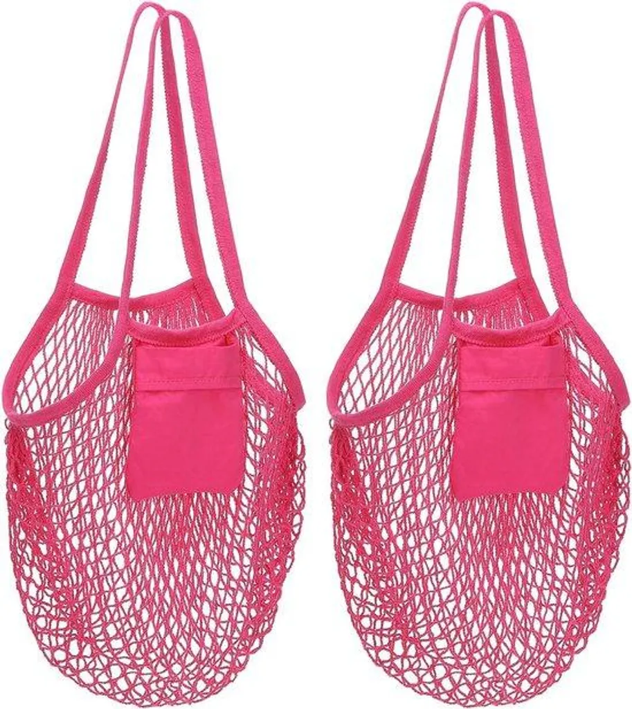 Organiseur pour Sacs de Courses et Plage - 2 Poches Filets Pratiques