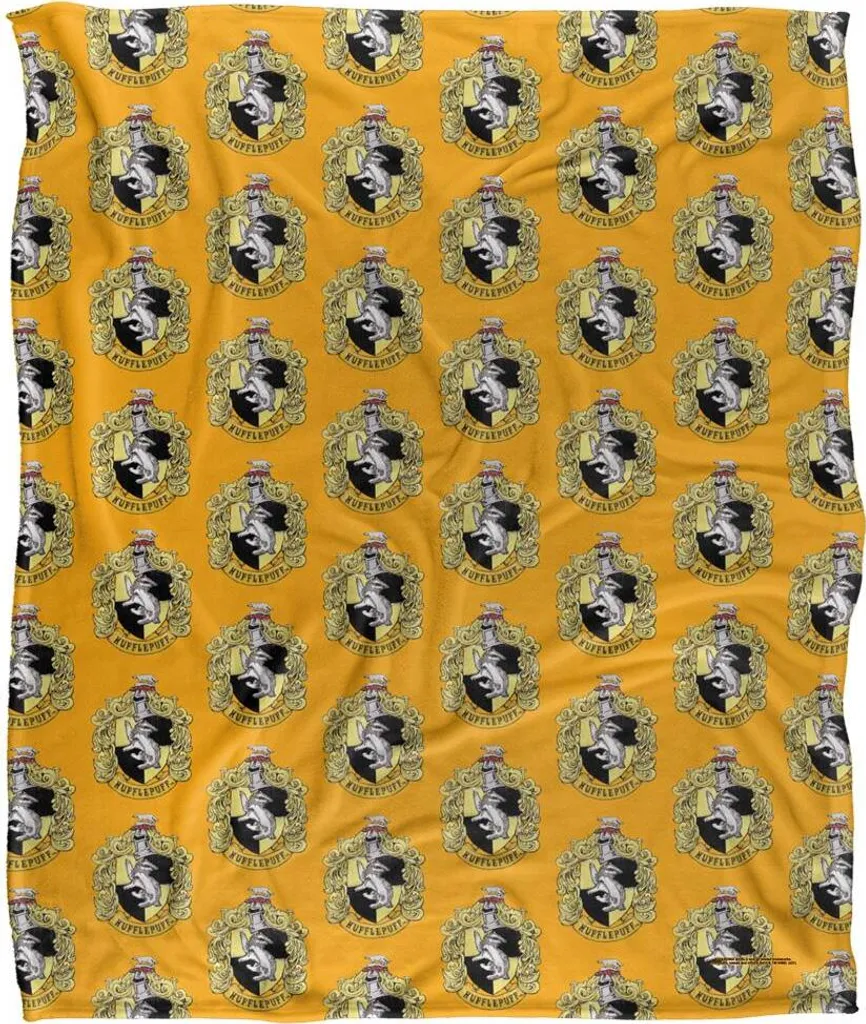 Couverture Harry Potter Poufsouffle TV18578 Imprimé Répété Taille Unique