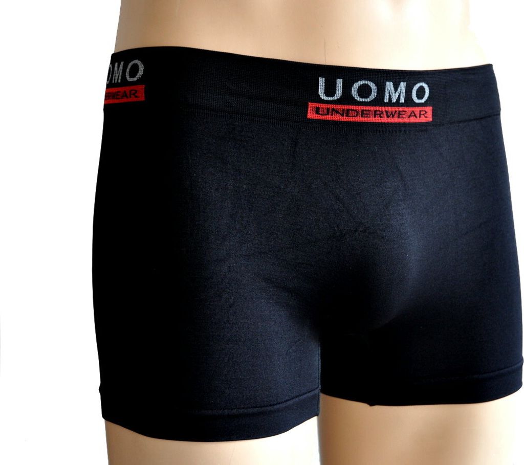 3er Pack Retroshorts Herren Boxer in schwarz von Uomo Produktbild 