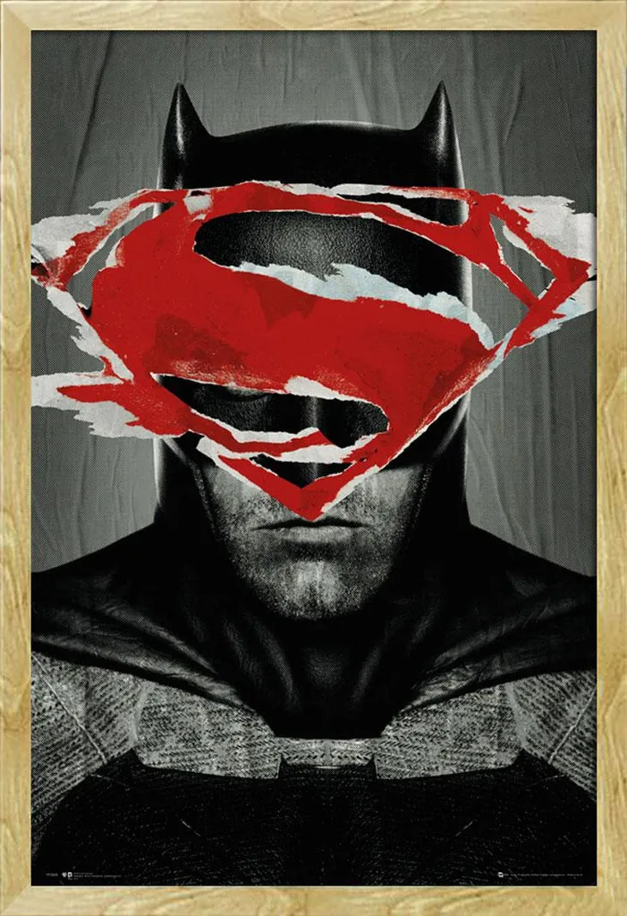 Batman vs Superman Poster Incorniciato 61x91.5 Shinsuke Cornice Faggio