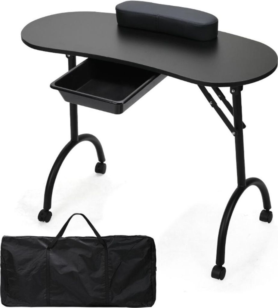 Bettizia Klappbarer Maniküretisch 90 x 37 x 70 cm mit Produktbild 