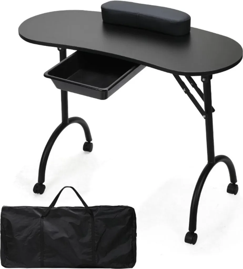 Tavolo Manicure Pieghevole Nero Bettizia 90 cm - Qualità e Prezzo
