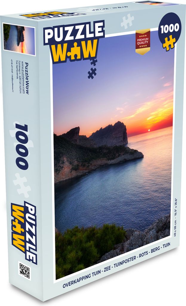 MuchoWow Puzzle 1000 Teile Meer - Felsen - Berge - Natur - Spielzeug - Alt und Jung - Spiele - Puzzeln