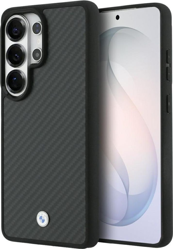 BMW Hülle Galaxy S26 Ultra Carbon schwarz MagSafe Logo Metall
