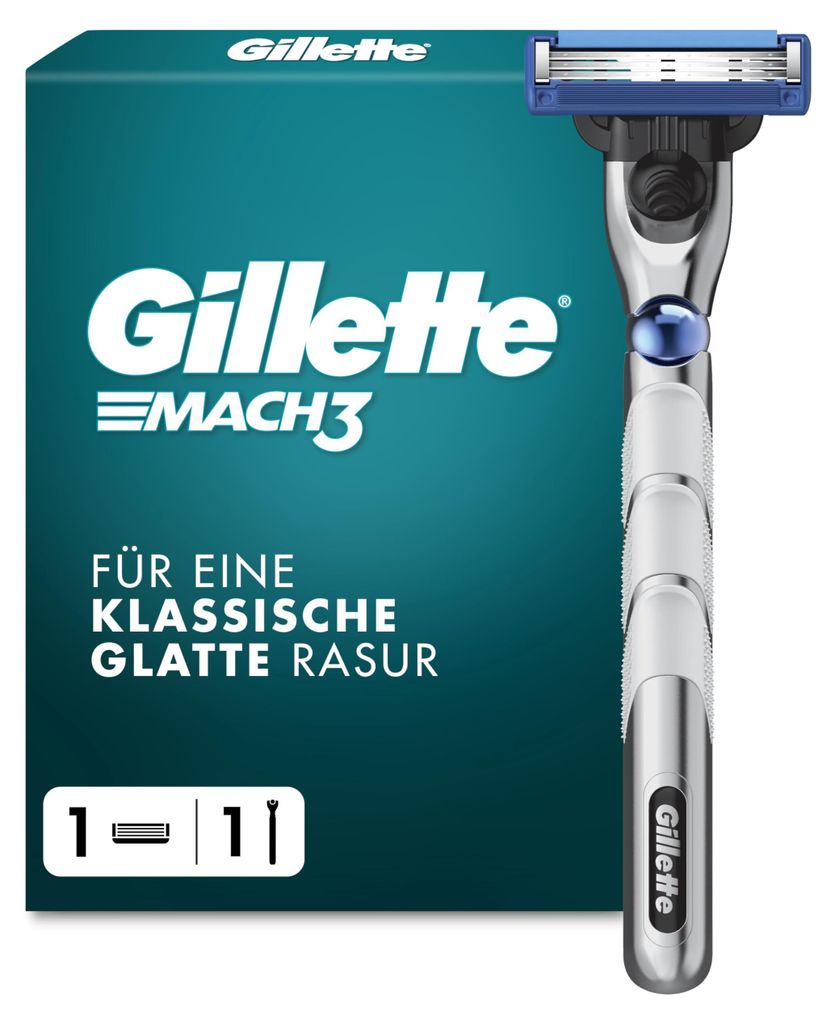 Gillette MACH3 TURBO Nassrasierer Herren Produktbild 