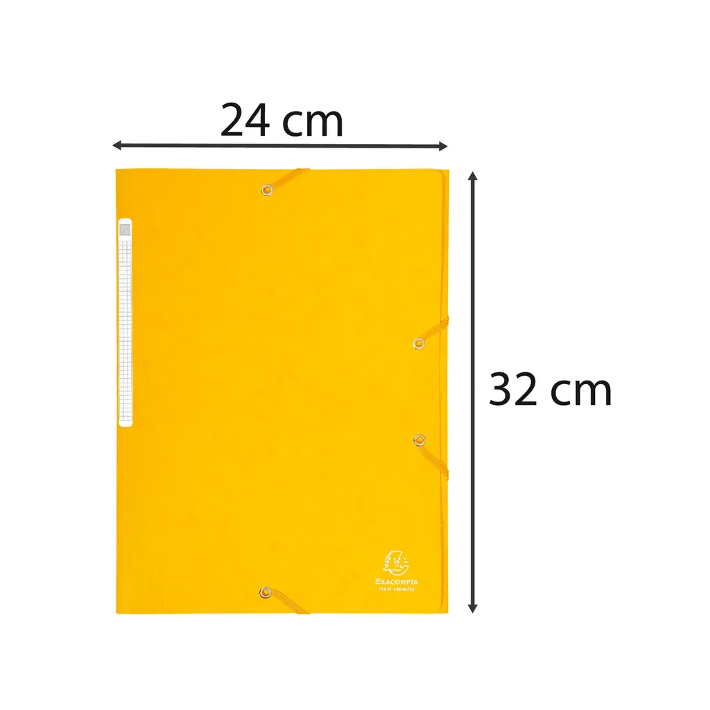 Chemise à rabats A4 jaune rigide pour protéger vos documents - 25x - 5