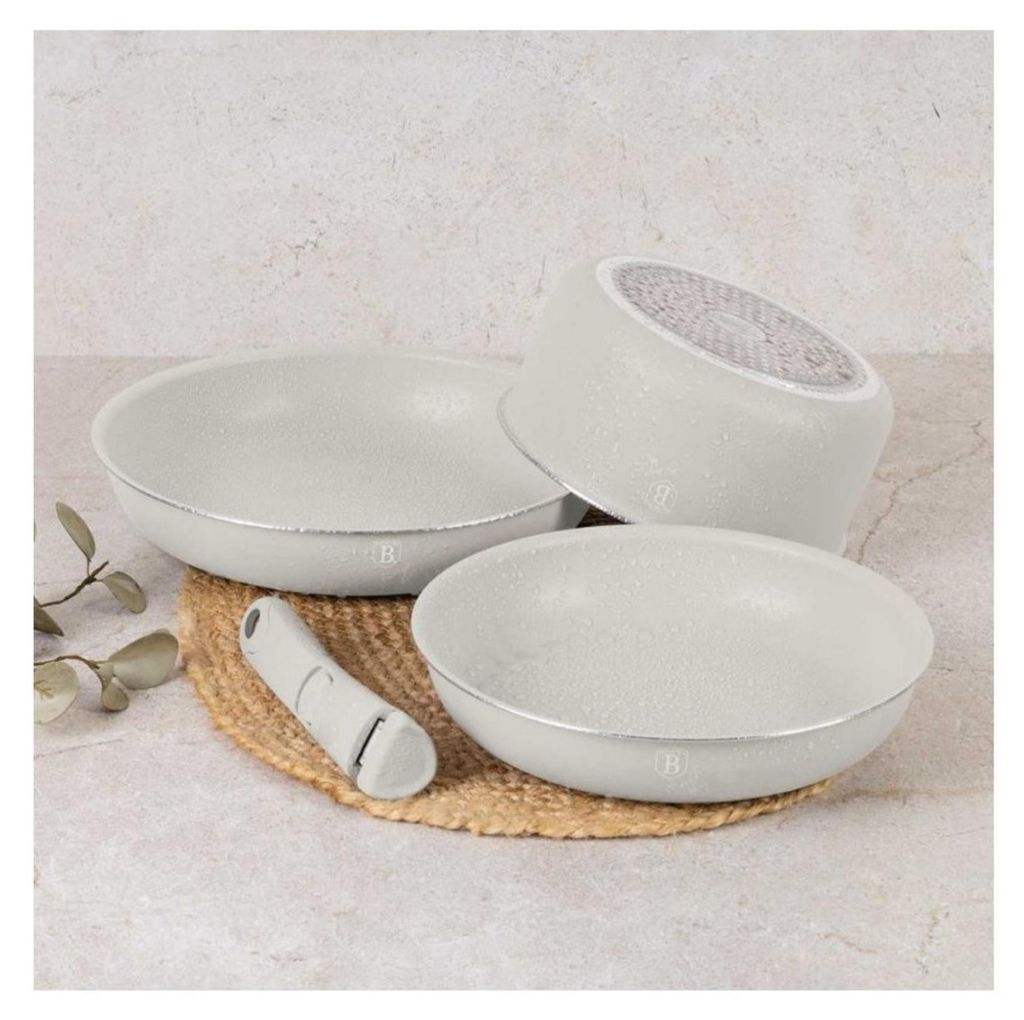 Berlinger Haus Kochtopfset BH-8253 Titan Creme 9 Teile Produktbild 