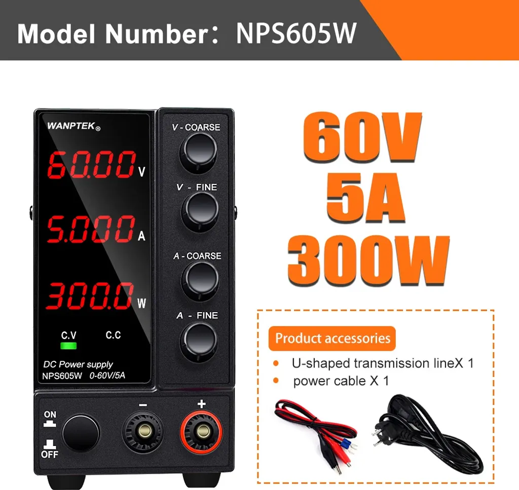 Alimentatore Stabilizzato 60V 5A - Sicurezza e Precisione Garantita - 2
