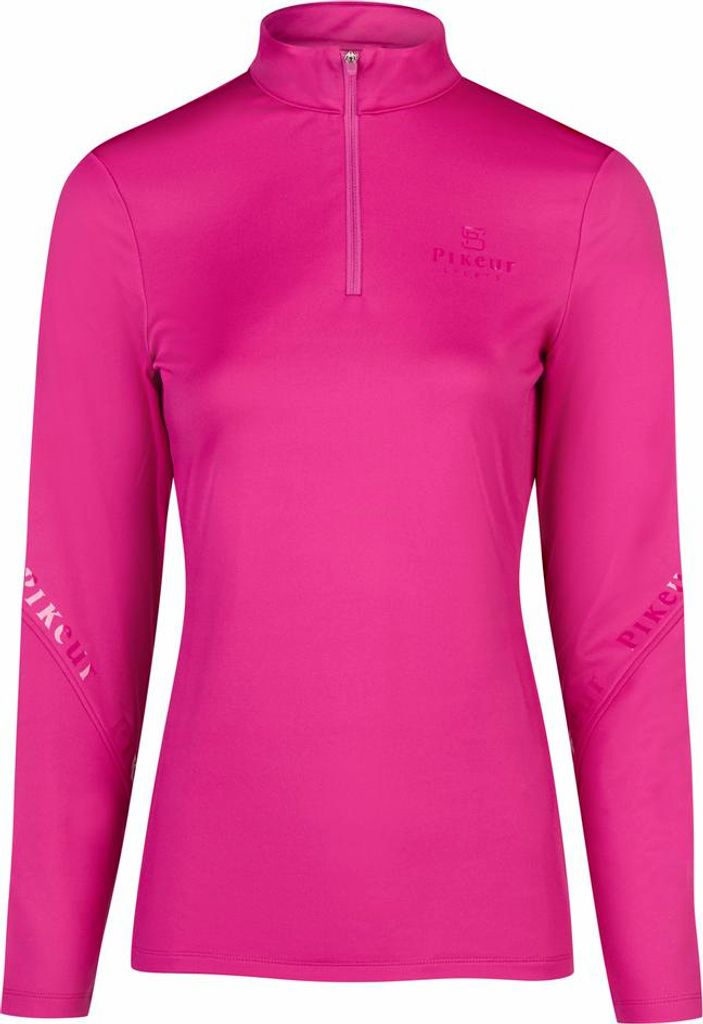 Pikeur Damen Funktionsshirt ZIP SHIRT blaze berry Shirts Sports HW 25, Größe:38