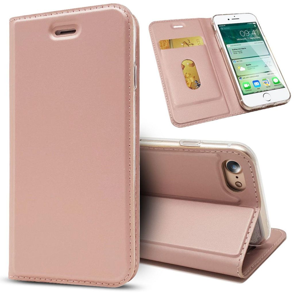 NALIA Klapp Hülle für iPhone SE 2022 / SE 2020 / 8 / 7, Produktbild 