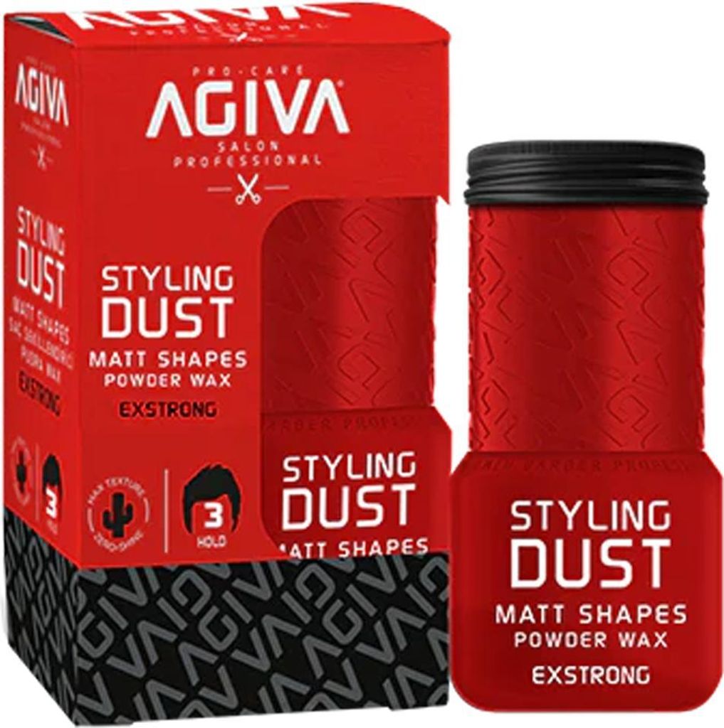 Agiva Styling Hair Powder Wax Exstrong - Red