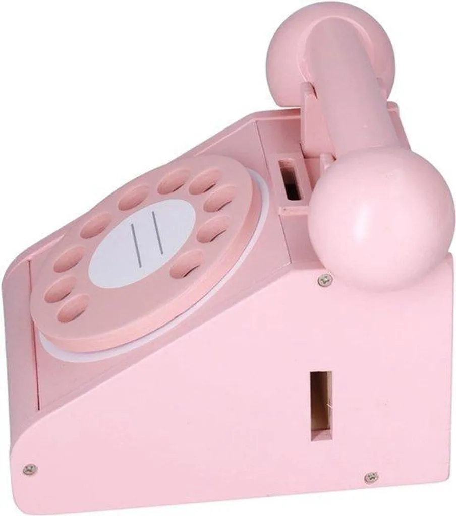 Téléphone fixe rétro rose à cadran rotatif Vintage Modèle 1920