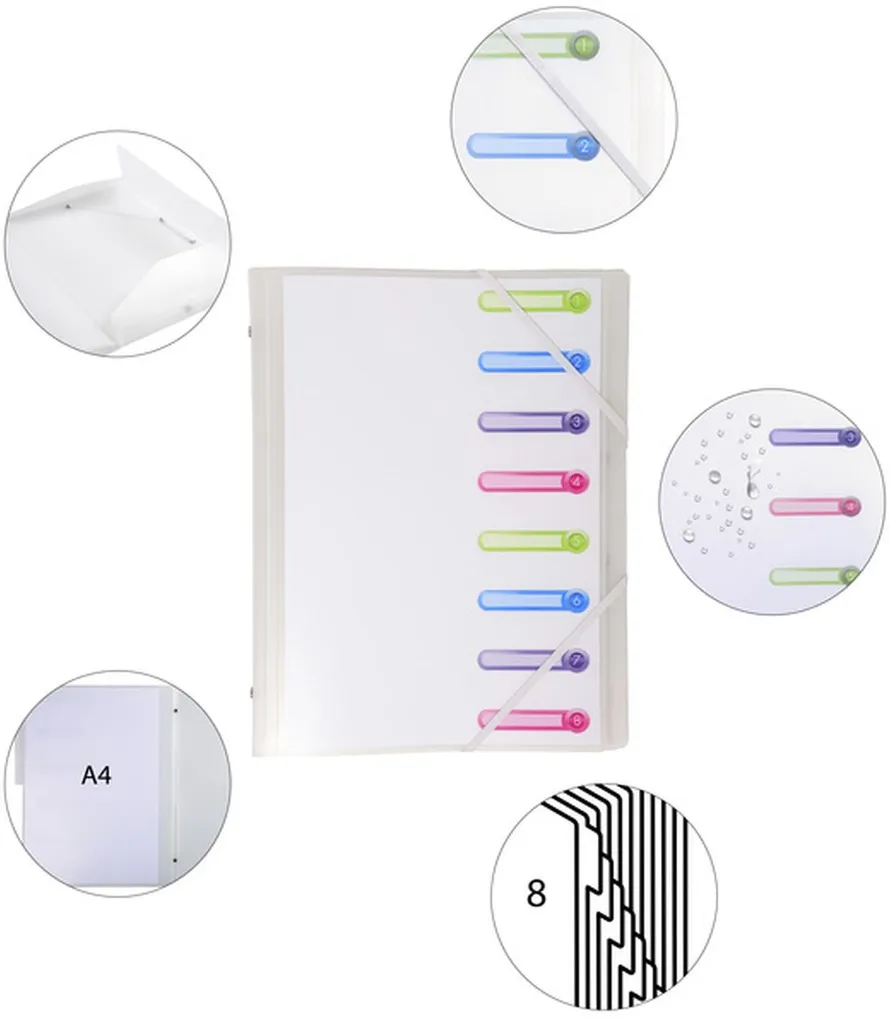Ne perdez plus vos documents A4 grâce au trieur Chromaline 8 compartiments - 11