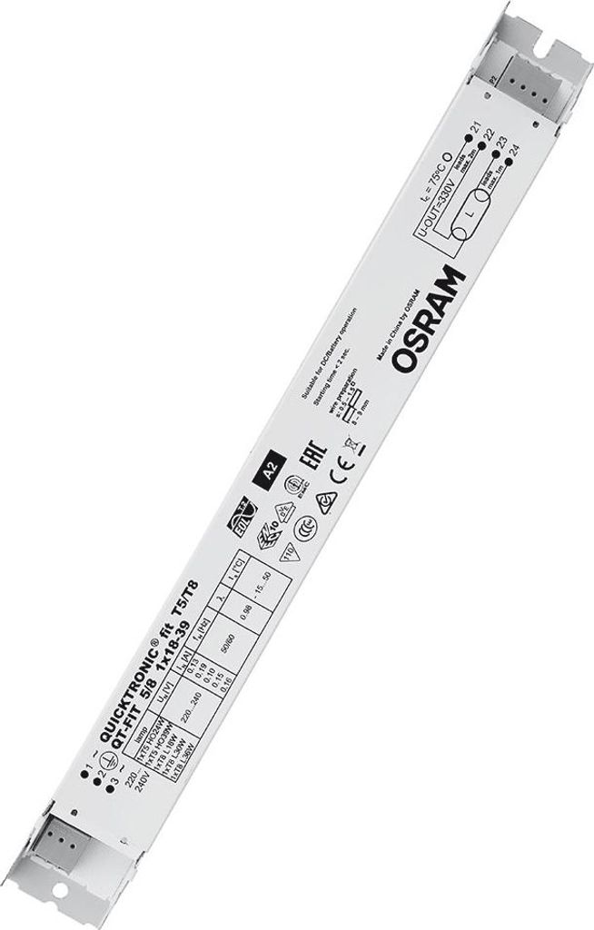 Osram Vorschaltgerät EVG Quicktronic QT-Fit 5/8 1x18-39 220-240V