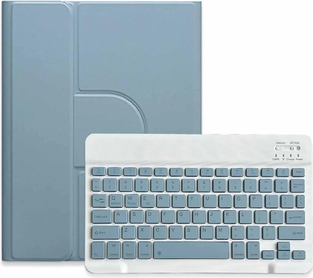 Custodia Tastiera iPad Pro 11 M4 2024 per Studenti Blu Nebbia