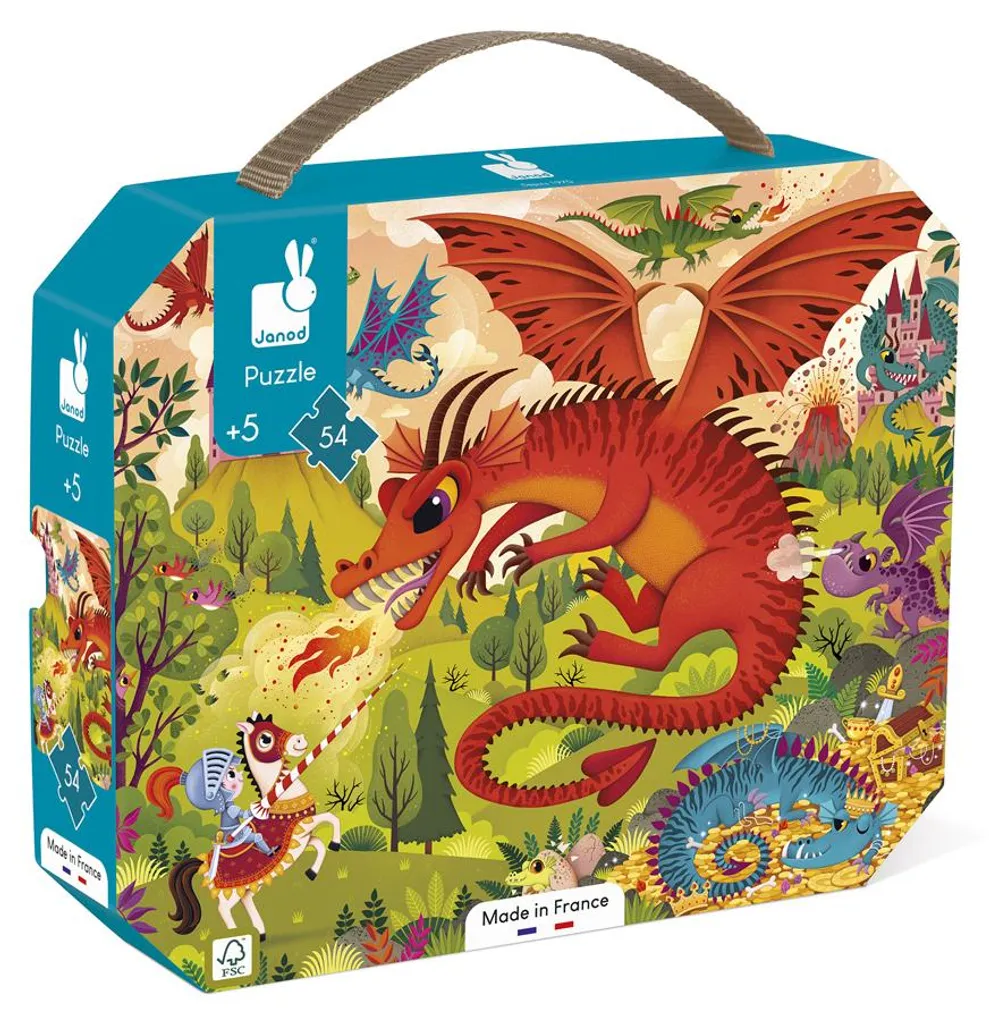 Puzzle 54 Pièces Dragons : Activité Calme et Créative pour Enfant