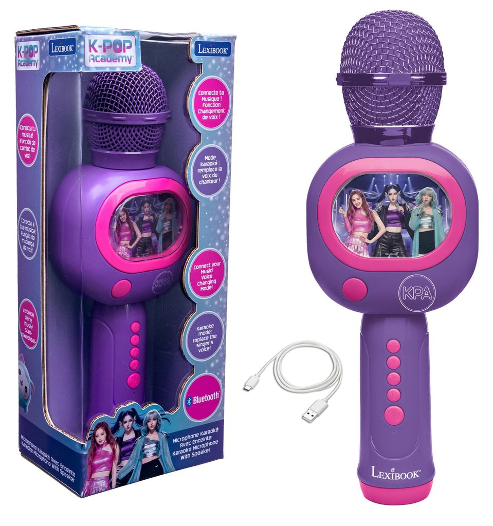 Lexibook, K-POP Academy, Microfono Karaoke, Bluetooth, Immagine del prodotto 